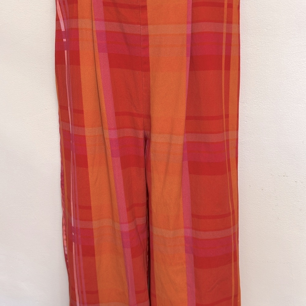 Anthropologie Corey Lynn Calter Ayla Wide Leg Women’s Size M Red Orange Jumpsuit - Picture 4 of 16